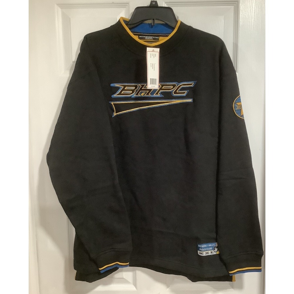 Beverly Hills Polo Club L Sweatshirt New With Tags!! Vintage